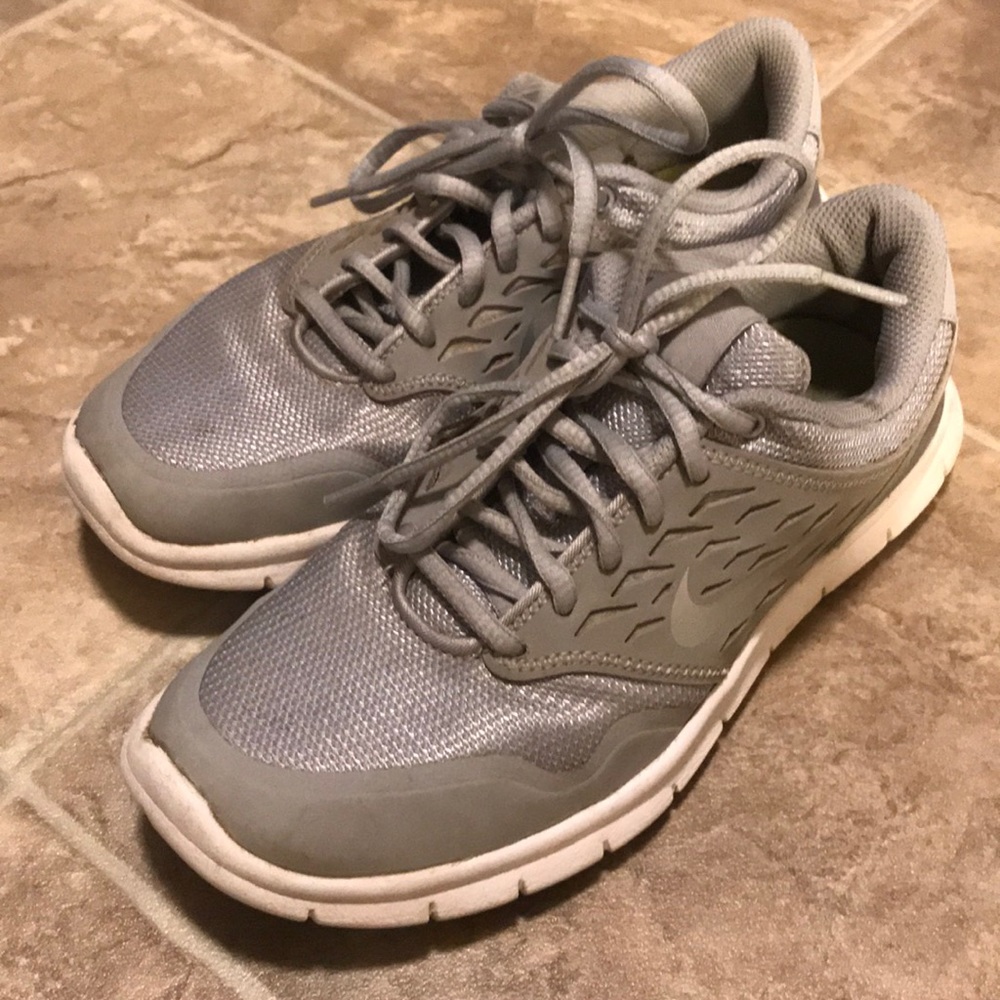 Light gray Nikes
